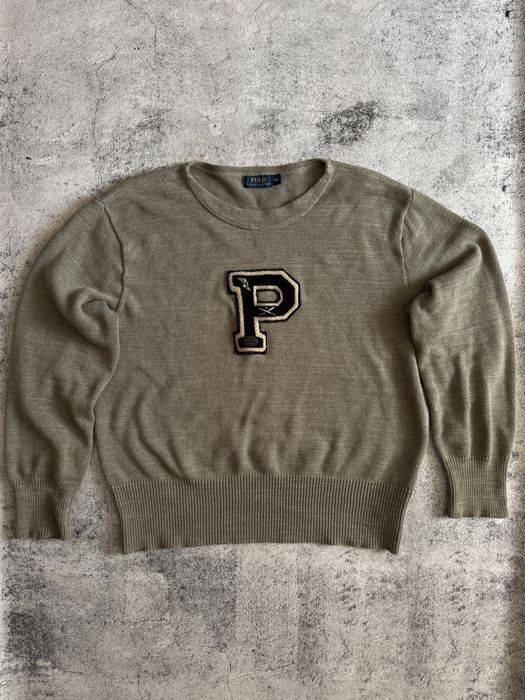 Вінтажний лонгслів / джемпер/світер Polo Ralph Lauren "5th Ave" Patch