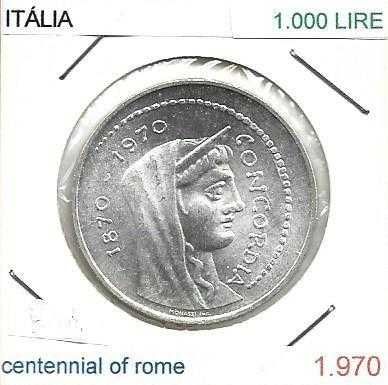 Itália - - - - - Moedas Comemorativas