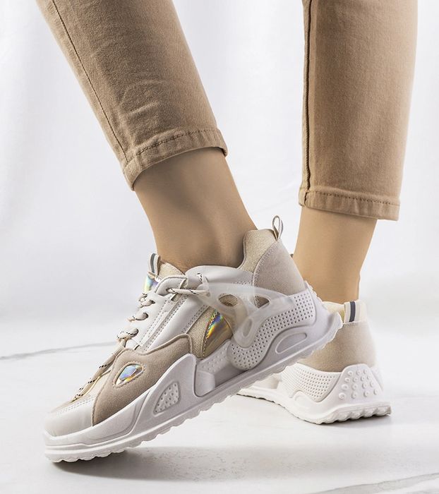 Beżowe sneakersy Mansfield