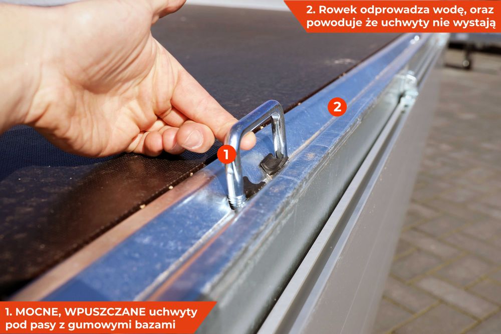 Przyczepka GAUPEN 251x149x30 cm N13 251 HL NEPTUN Hochlader GN256 1.3T