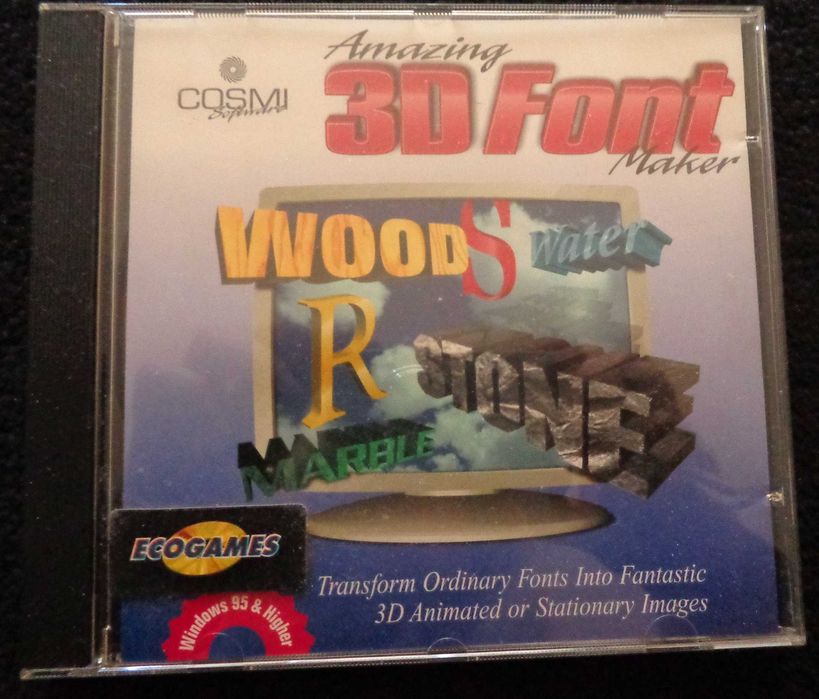 2 CD-Rom - Print Perfect Gold and 3D Font Maker64283893727107122