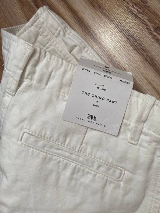 Білі штани Zara жіночі