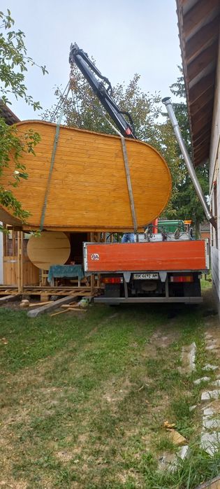 Перевезення та встановлення Бані Бочки