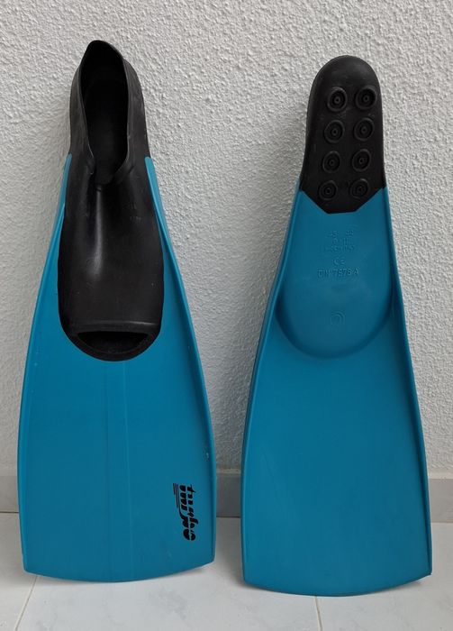 Barbatanas Turbo com ventosas nos calcanhares 43-44