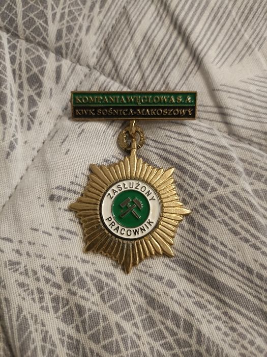 Odznaka zasłużony pracownik KWK Sośnica Makoszowy