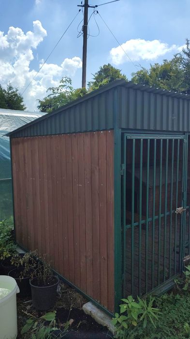 Solidny kojec dla psa 2,9 x 2 m + Buda XL + Podłoga.