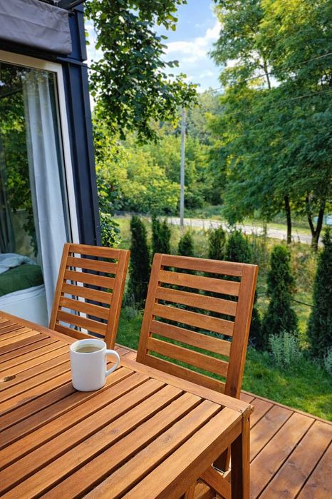 Relaks w domkach z balią nad Wisłą – weekend 2h od Warszawy