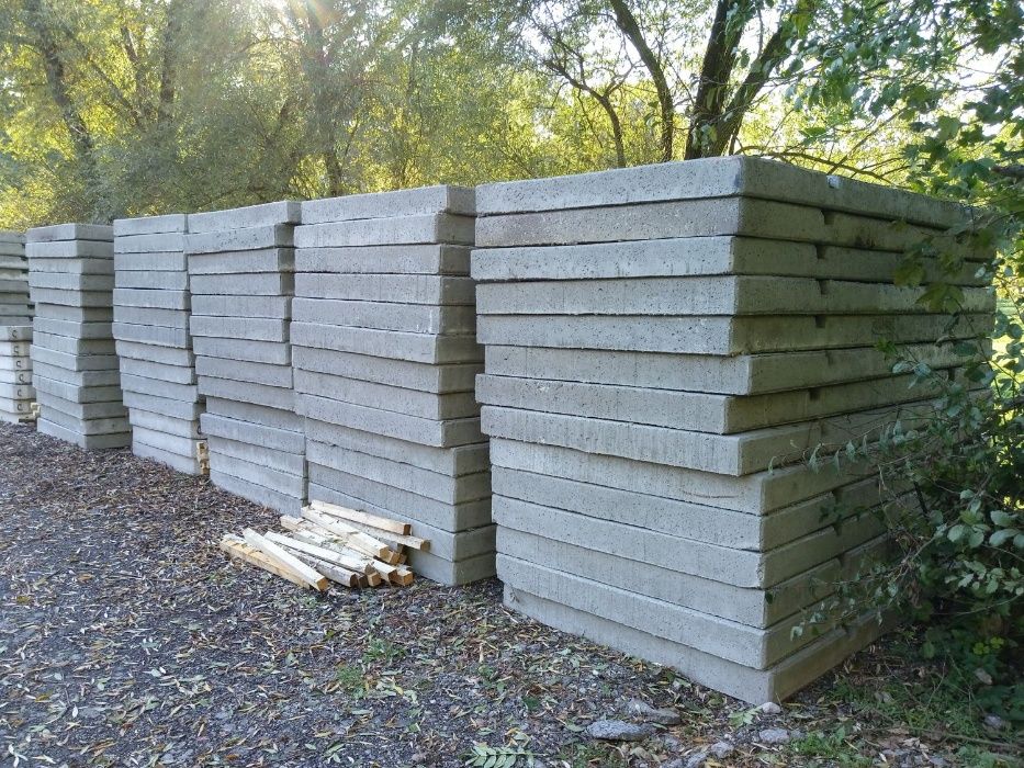 PŁYTY BETONOWE DROGOWE 300x100x15 NOWE 380 zł  sztuka
