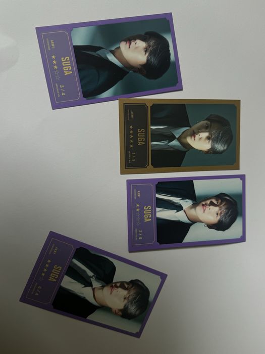 Карти з BTS ( Suga/Юнгі )