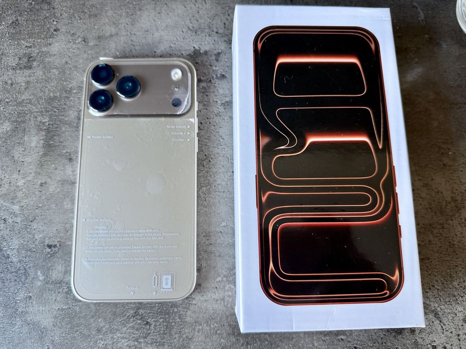 Smartfon Goophone Pro Max  Android – bez simlocka – PL menu - Złoty