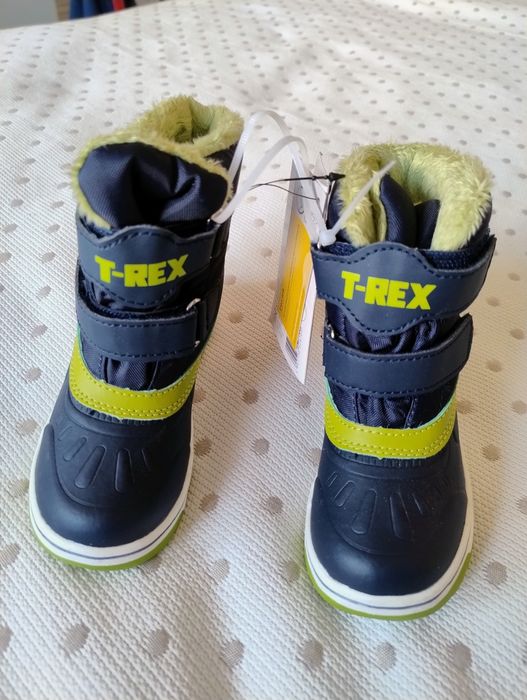 NOWE śniegowce chłopięce 26 Cleve buty zimowe dla chłopca dinozaur