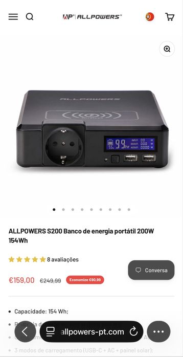 Vendo Novo ALLPOWERS S200 Power Station