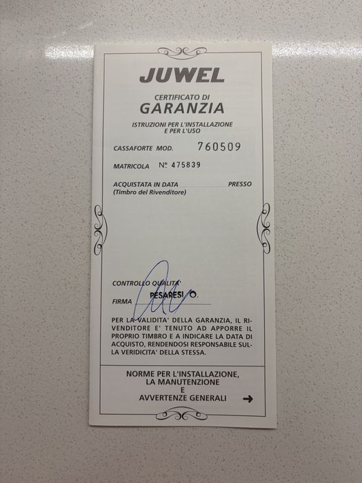 Cofre de móvel Juwel 7636