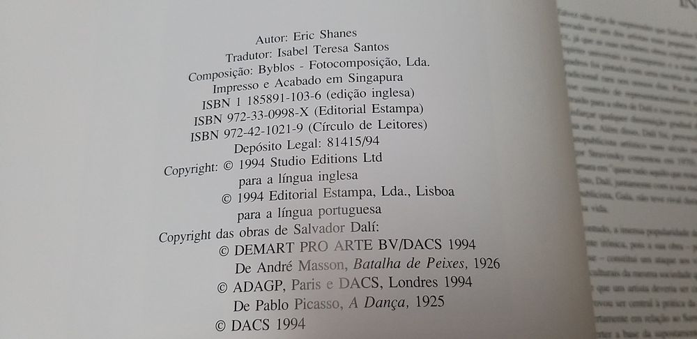 Dalí de Eric Shanes.