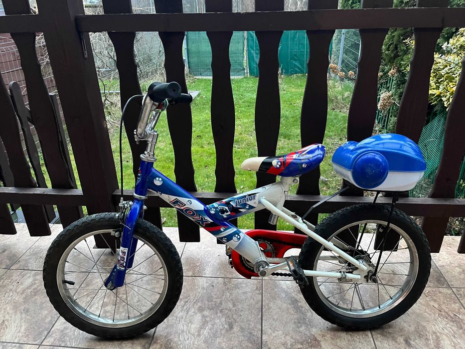 Dziecięcy rower marki Fox 16 cali + dodatkowe kółka boczne