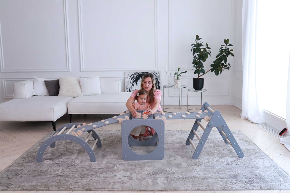 Піклер Пиклер Арка Трикутник краща цiна горка монтесорі 5в1 ! дерево