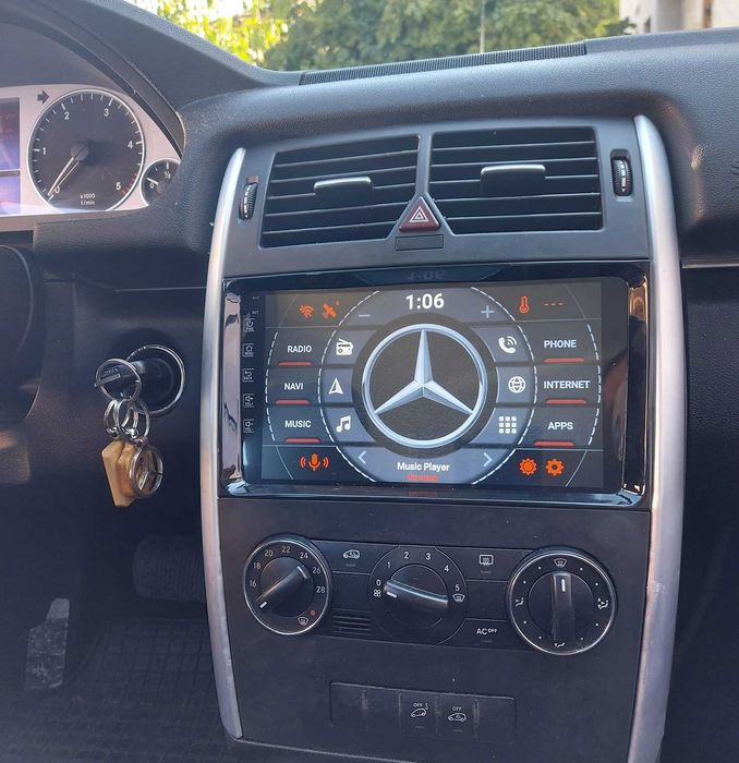 Rádio 2DIN 9" [4+64GB] MERCEDES • A180 (W169) • B180 (W245) • Android