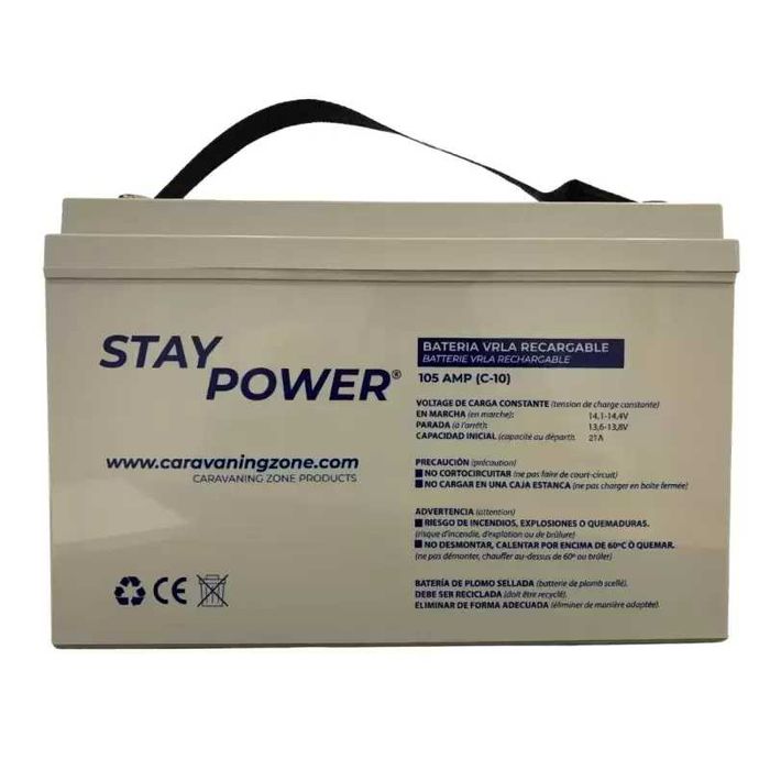Bateria de Gel/AGM  12V Stay Power (Autocaravana / Campervan)