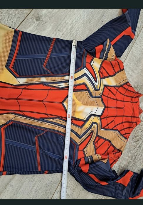 Rozm 134 (140) - Kostium Spider-Man - czerwony/ granat/ złoty