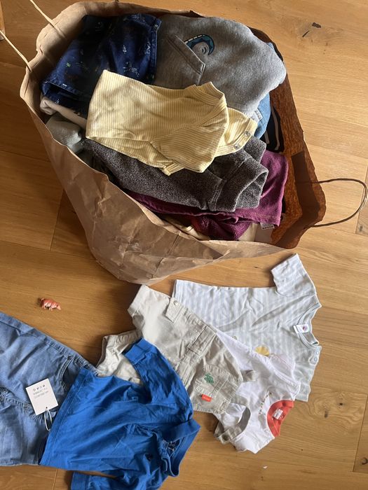 Torba XXL ubranka dla chlopca 9-18 msc