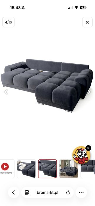 Sprzedam Narożnik kolor szary