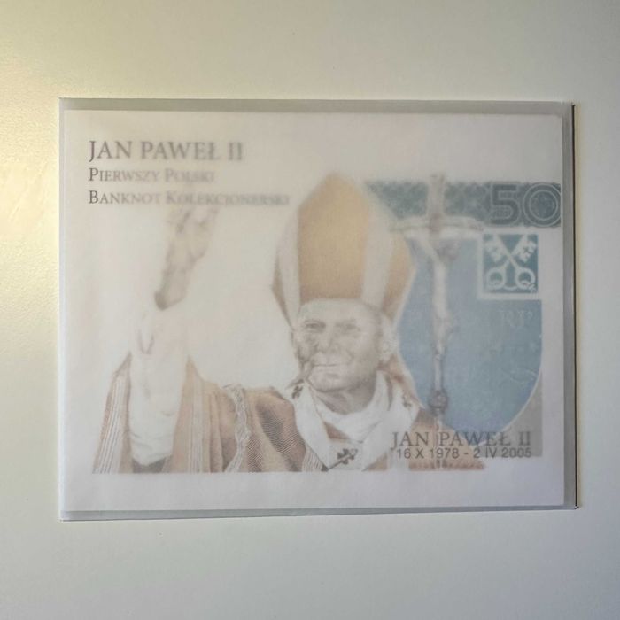 Folder premium Jan Paweł II 50 złotych ultra rzadki 2006 PWPW