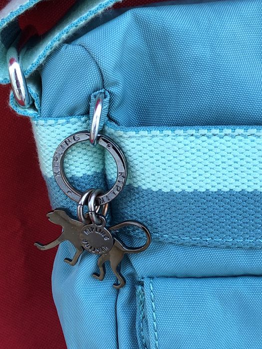 Сумка Kipling мавпа металева голуба