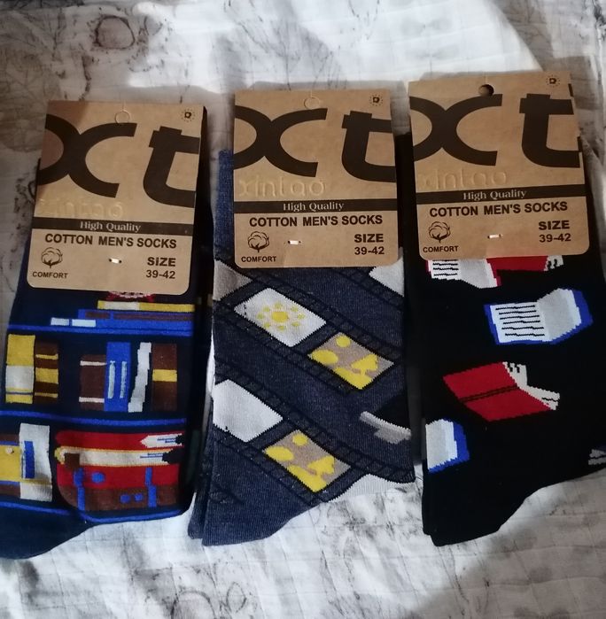 Męskie skarpetki - książki