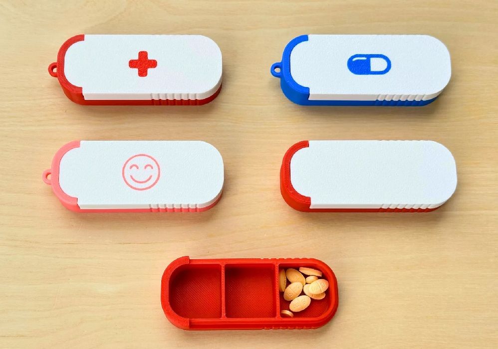 Органайзер брелок для таблеток