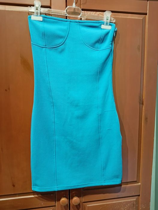 Sukienka mini bez ramiączek