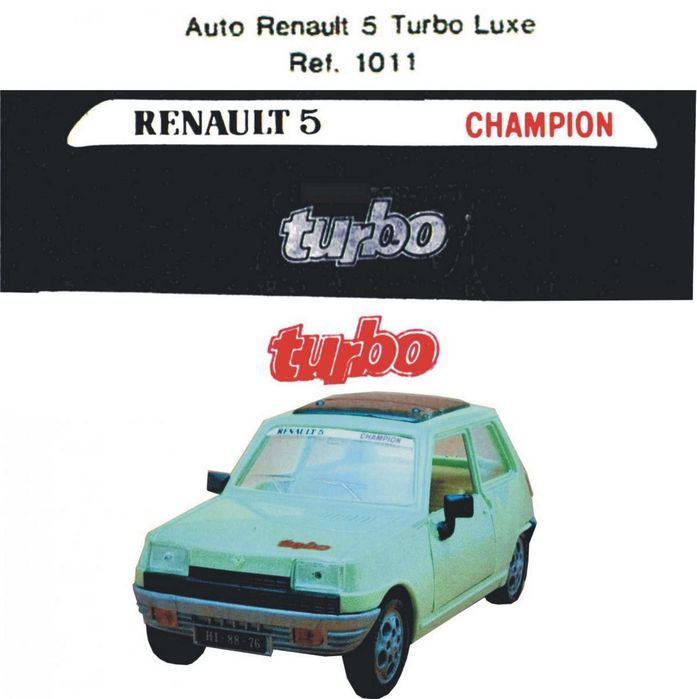 JATO - peças para restaurar o R5 Turbo de luxo