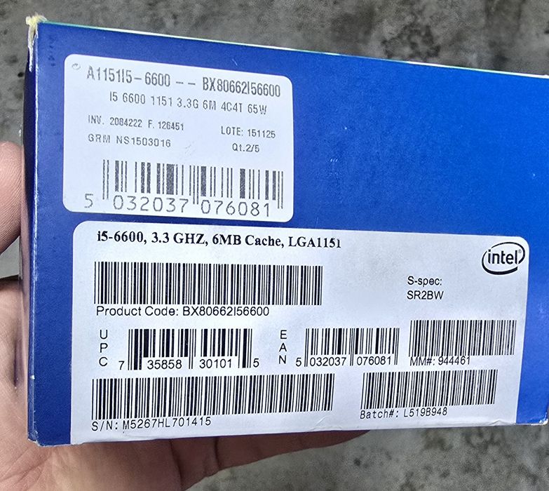 Processador i5  6600 
MSI z170a gaming pro
+
Proc