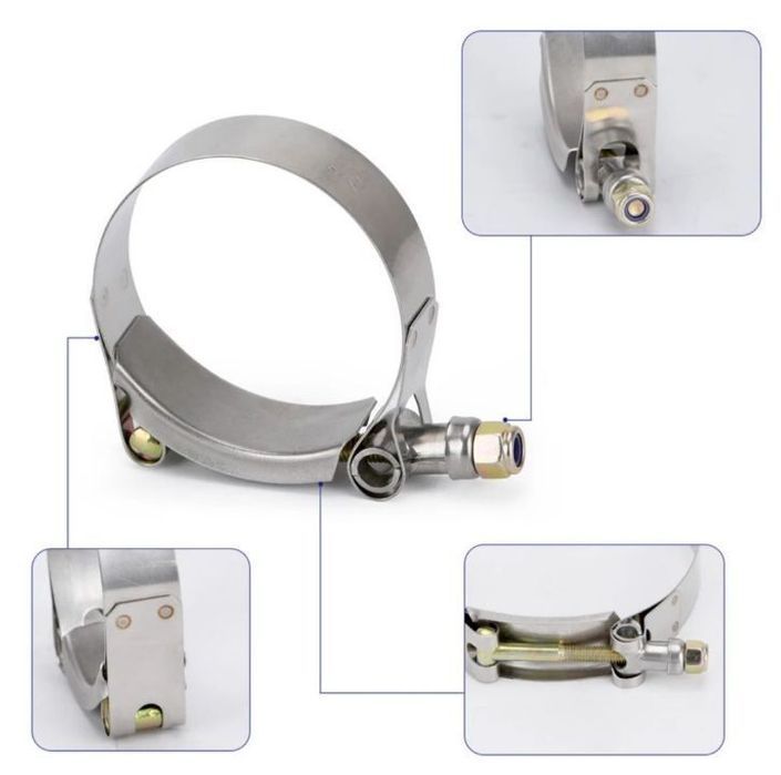 Braçadeiras Inox Tubagem Admissão Intercooler - Várias medidas