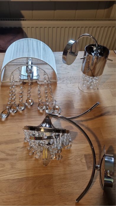 Lampa wiszaca w kryształki