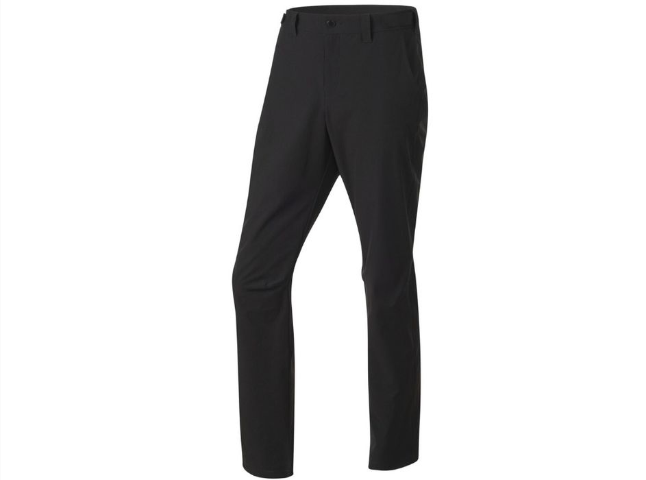 Spodnie męskie trekkingowe wodoodporne czarne z regulowanym pasem 52