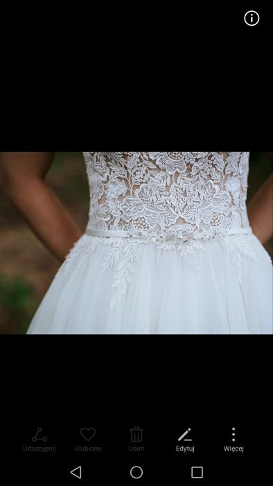 Suknia ślubna 34 akemi gala muślin, na niską osobę