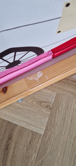 Łóżko dziecięce IKEA KURA + materac + akcesoria