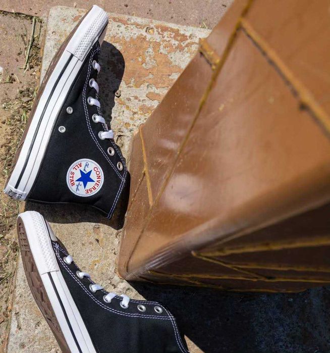 Converse Chuck Taylor All Star Hi Black Чорні конверси високі класика