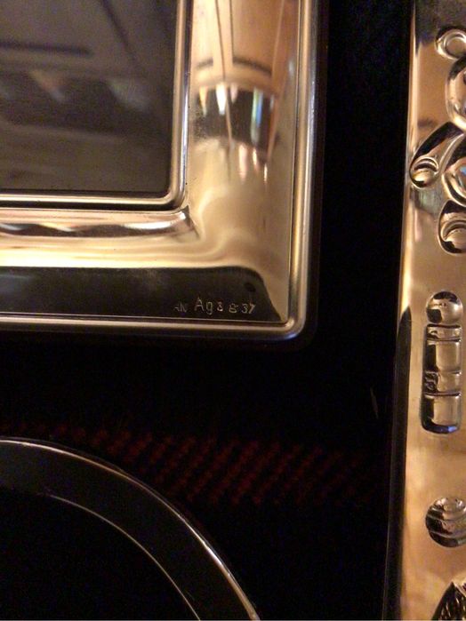 Moldura de prata conjunto 4