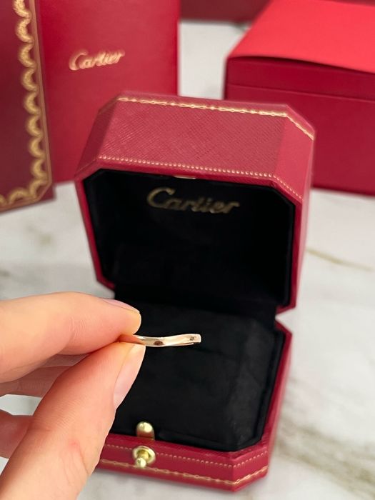 Anel Cartier Balletine Curved 18kt. Rose Gold ORIGINAL