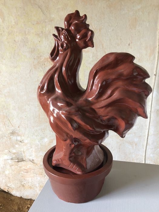 X Gąsior dachowy z ceramiki polerowany nowy.