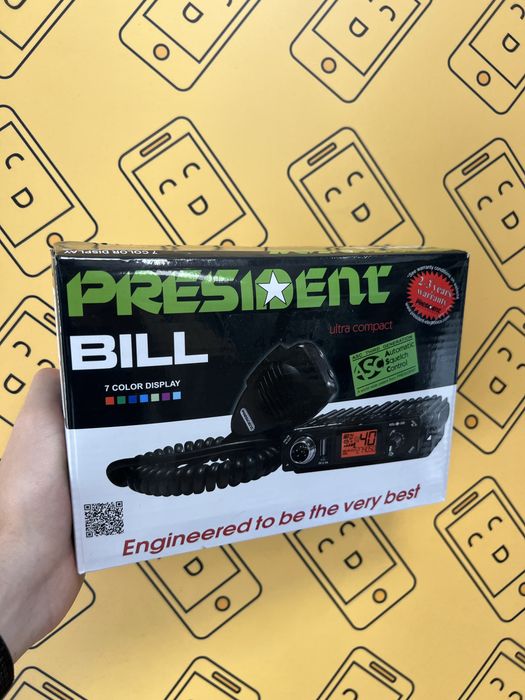 CB Radio President Bill TXPR001 + ANTENA od Lombard HaloGSM