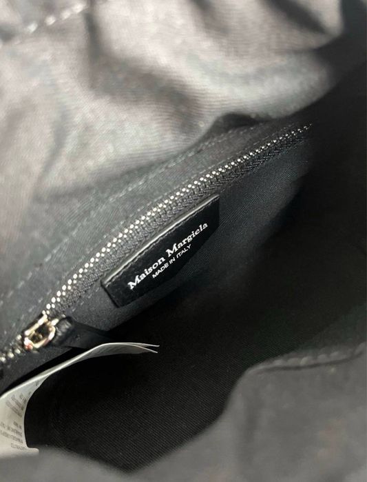 Сумка Maison Margiela 5AC Horizontal Leather Tote жіноча чорна женская