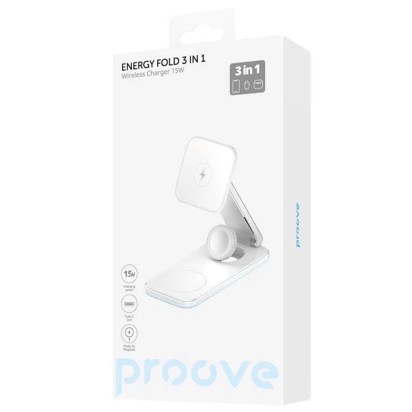 Бездротова зарядка Proove 3 в 1 | 15W | MagSafe
