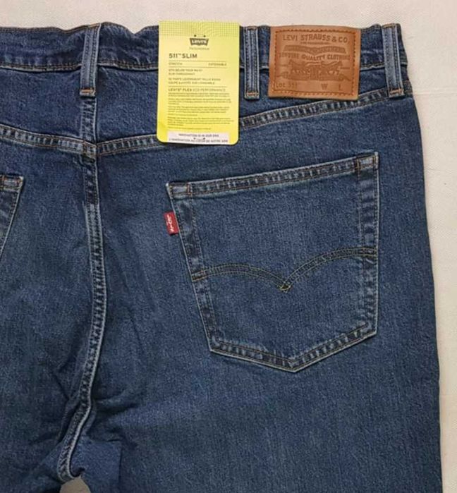 Jeansy Levi's 511 męskie Slim Big&Tall nowe Levisy oryg. duże -W44/L34