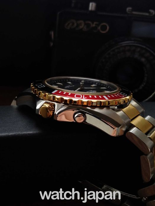 Часы - Годинник дайвер Orient Mako XL Gold Black-Red + Коробочка