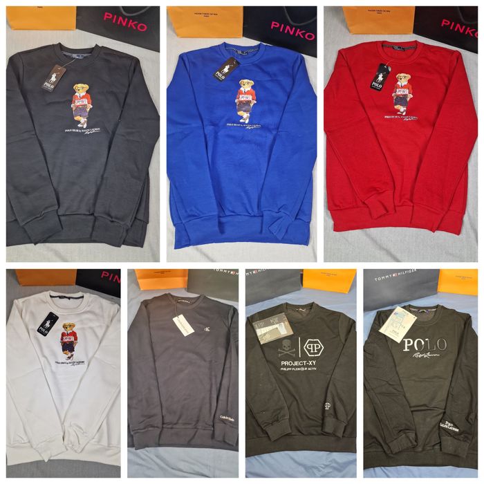 Bluza męska Ralph Calvin miś Ck kolory premium