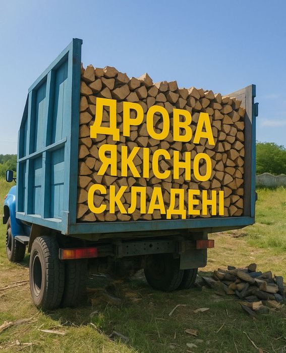 Дрова. Безкоштовна доставка. Вільха, дуб, граб, берёза.  2-10 ск.м