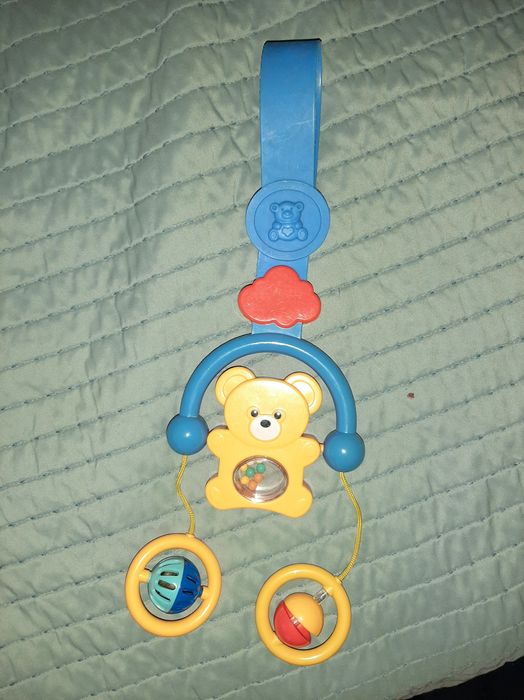 Дуга на коляску, набір іграшок для малюка, ведмедик на кол