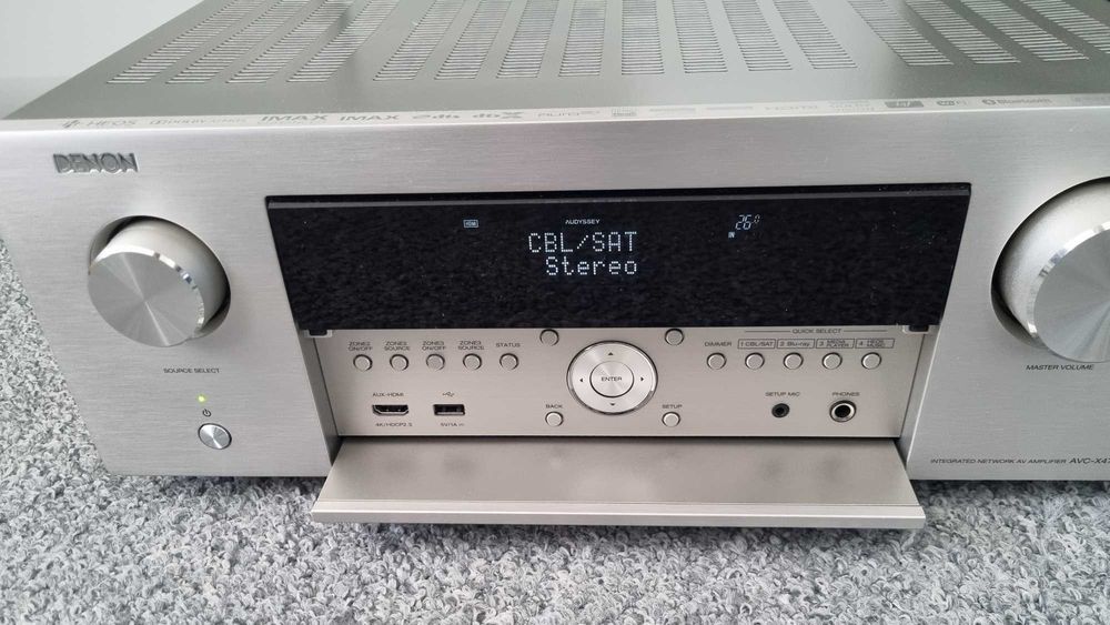 Amplituner Denon AVC X4700H srebrny super stan